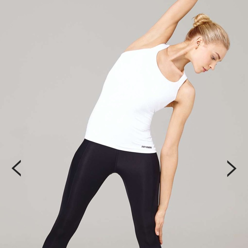 Ivy Park x Topshop V-Back Mesh Insert Tank XXS